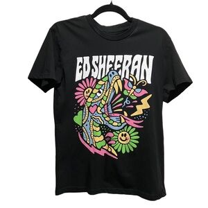 Ed Sheeran‎ Black Mathematics Tour Psychedelic Concert Band T-Shirt Size S
